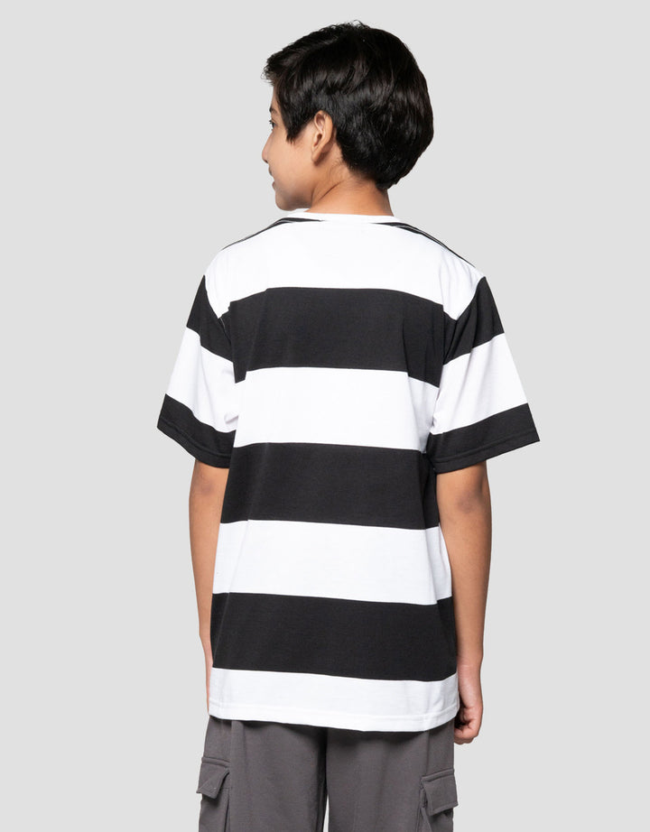 Nevada Yarndyed Medium Awning Stripe Kaos Anak Laki-laki