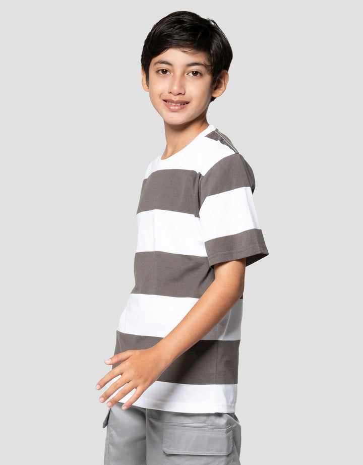 Nevada Yarndyed Medium Awning Stripe Kaos Anak Laki-laki