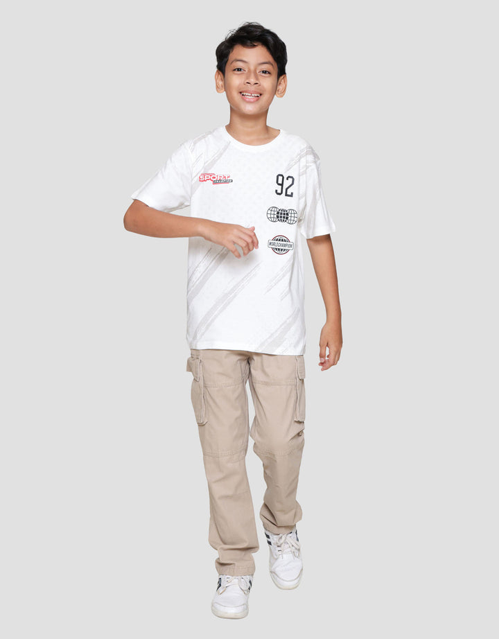 Nevada Full Print Abstract Sport Kaos Anak Laki-laki