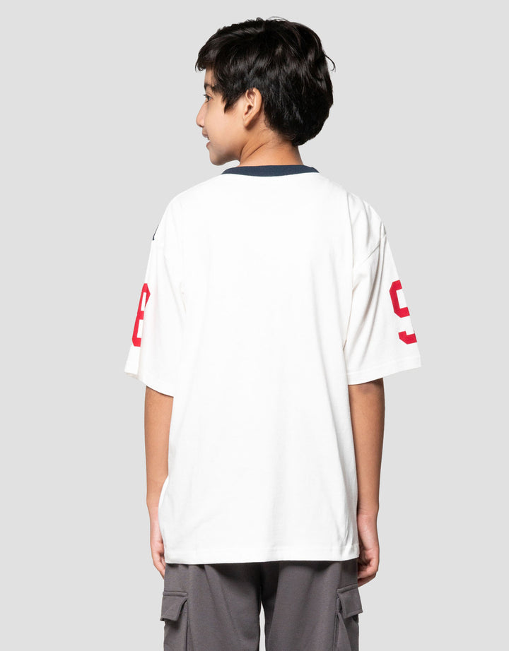 Nevada Print Boston Kaos Oversize Anak Laki-laki