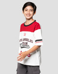 Nevada V Neck Print La Team Kaos Oversize Anak Laki-laki