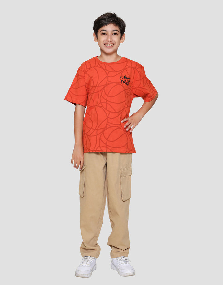 Nevada Full Print Basket Ball Kaos Anak Laki-laki