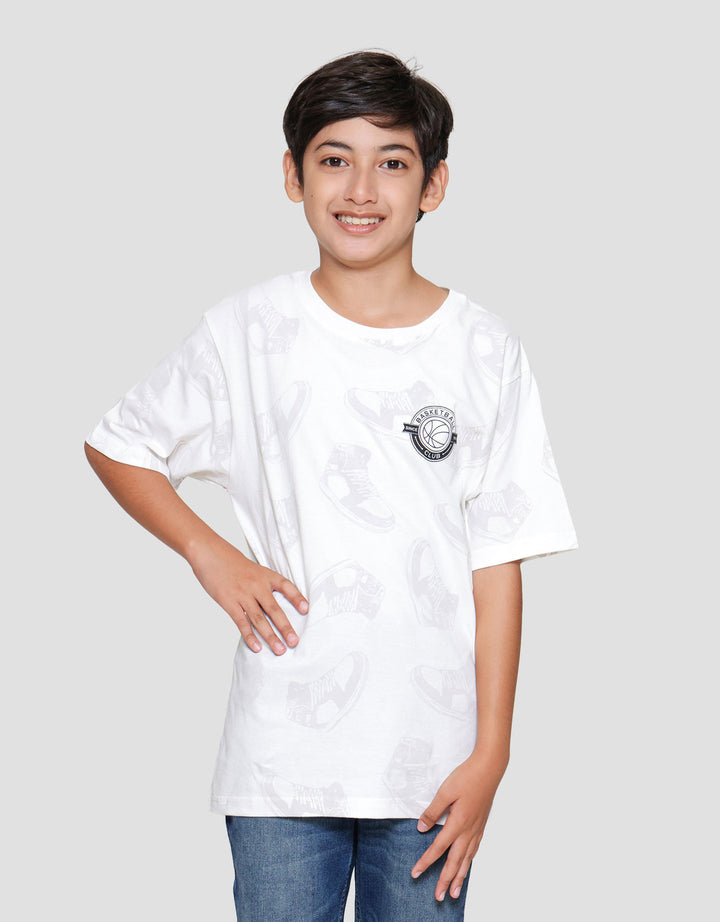 Nevada Full Print Shoes Kaos Anak Laki-laki