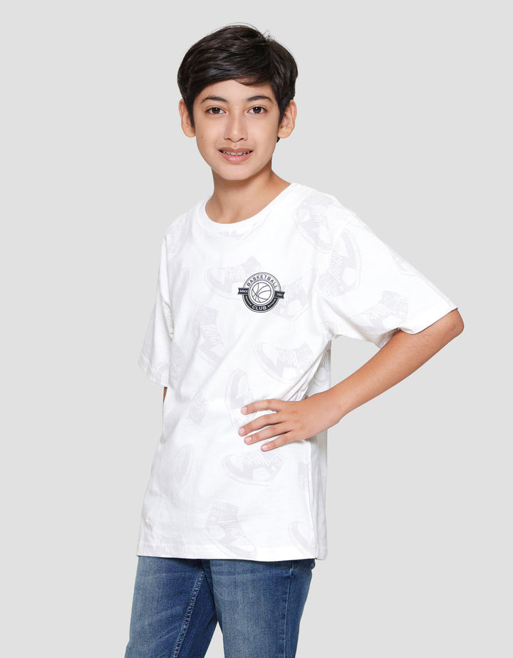 Nevada Full Print Shoes Kaos Anak Laki-laki