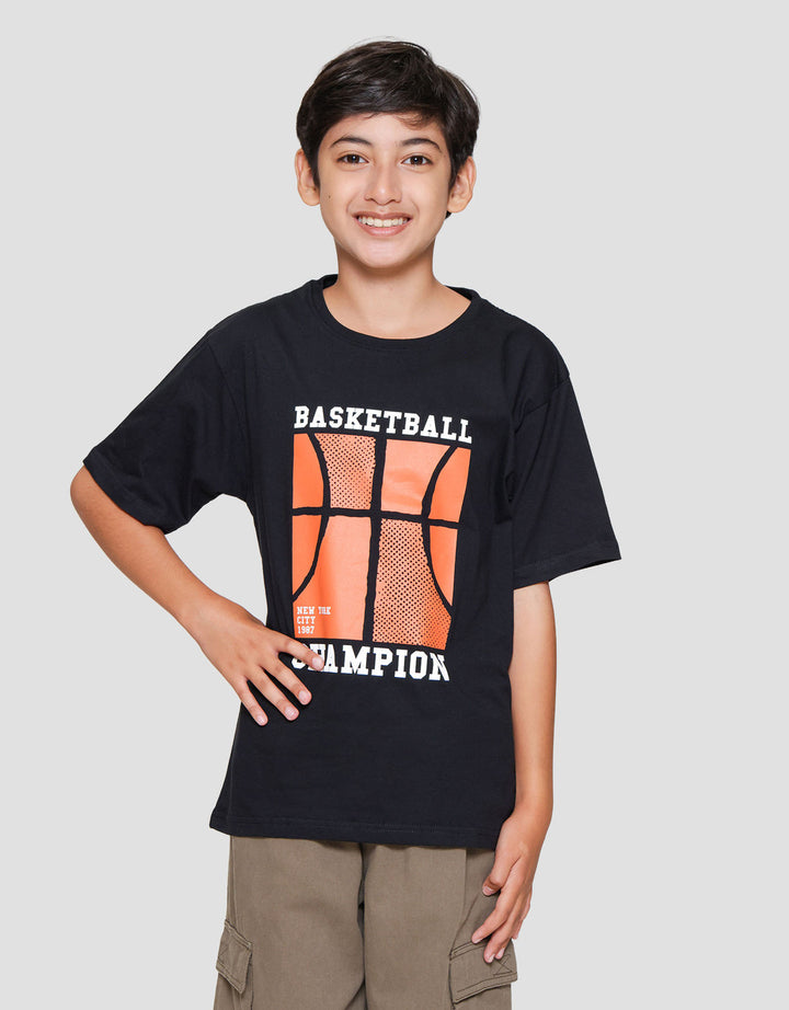 Nevada Print Basket Ball Champion Kaos Anak Laki-laki
