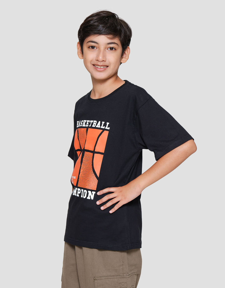 Nevada Print Basket Ball Champion Kaos Anak Laki-laki
