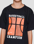 Nevada Print Basket Ball Champion Kaos Anak Laki-laki