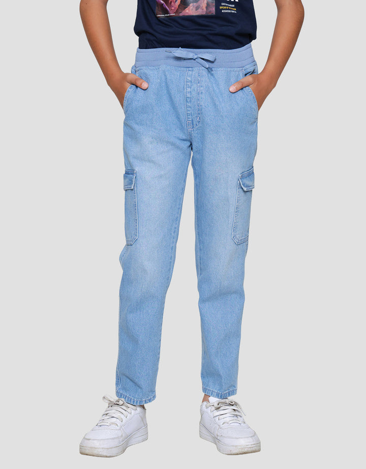 Nevada Regular Fit Elastic Waist With Pocket Celana Denim Anak Laki-laki