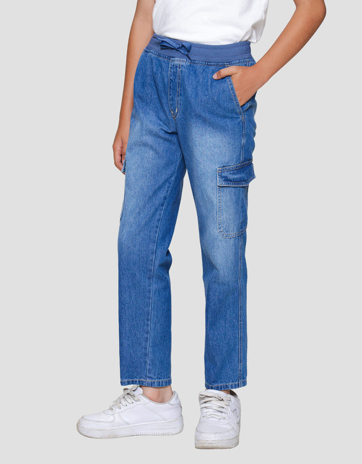 Nevada Regular Fit Elastic Waist With Pocket Celana Denim Anak Laki-laki