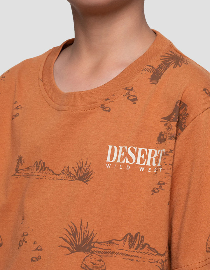 Nevada Full Print Expedition Desert Kaos Anak Laki-laki