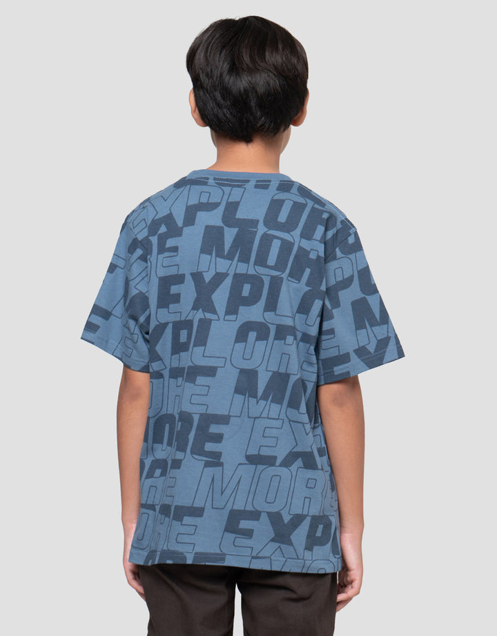 Nevada Full Print Expedition Explore Kaos Anak Laki-laki