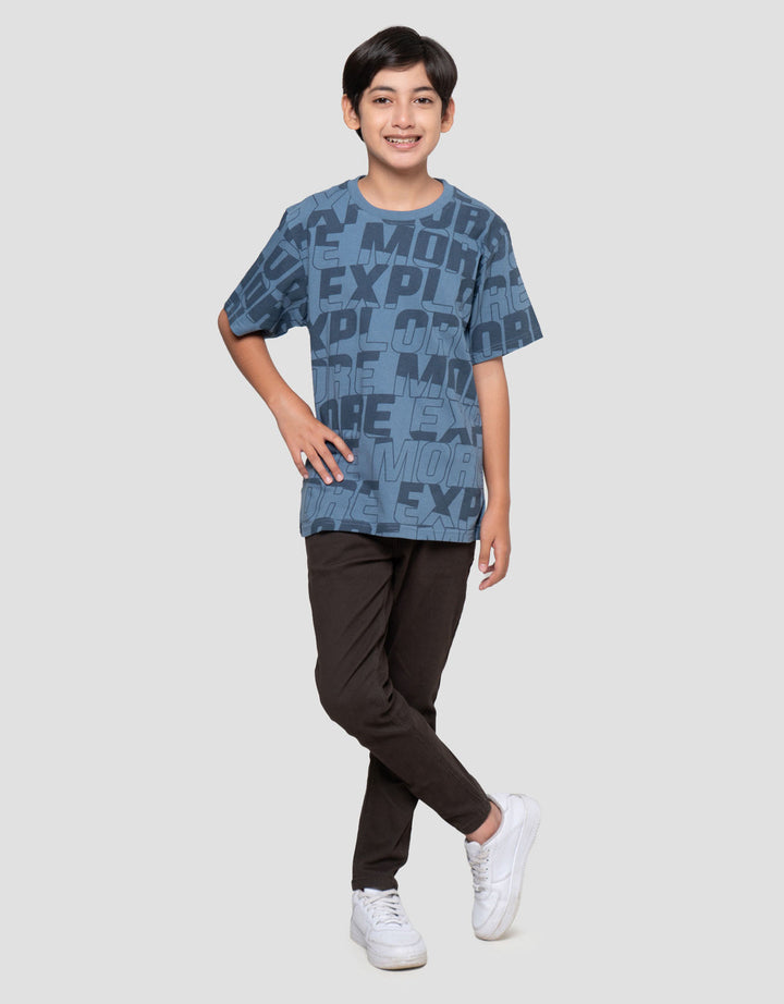 Nevada Full Print Expedition Explore Kaos Anak Laki-laki