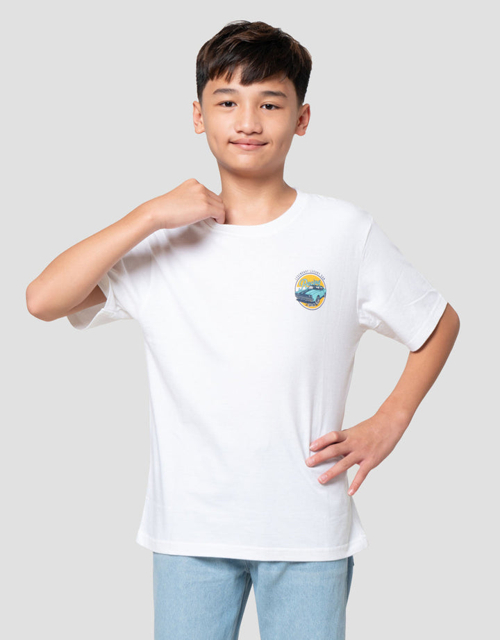 Nevada Two Sided Print Classic Speedway Kaos Anak Laki-laki