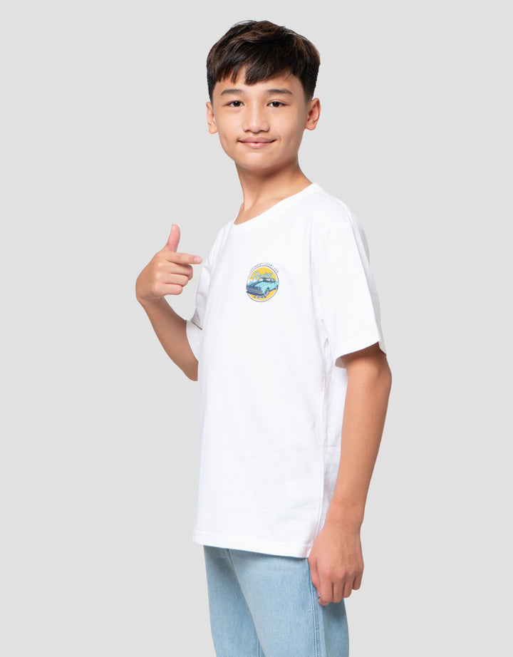 Nevada Two Sided Print Classic Speedway Kaos Anak Laki-laki