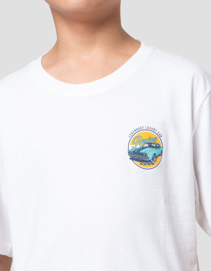 Nevada Two Sided Print Classic Speedway Kaos Anak Laki-laki