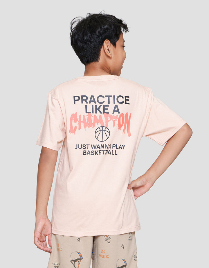 Nevada Two Sided Print Champion Kaos Anak Laki-laki