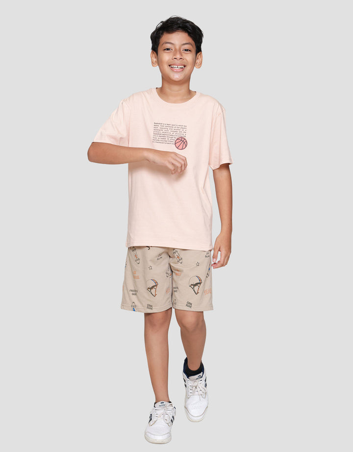 Nevada Two Sided Print Champion Kaos Anak Laki-laki