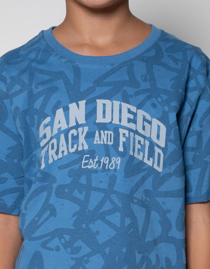 Nevada Full Print Big Number Kaos Anak Laki-laki