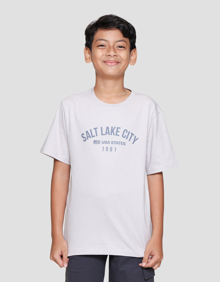 Nevada Solid Print Salt Lake City Kaos Anak Laki-laki