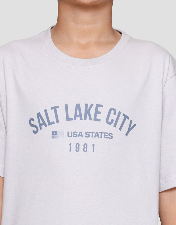 Nevada Solid Print Salt Lake City Kaos Anak Laki-laki
