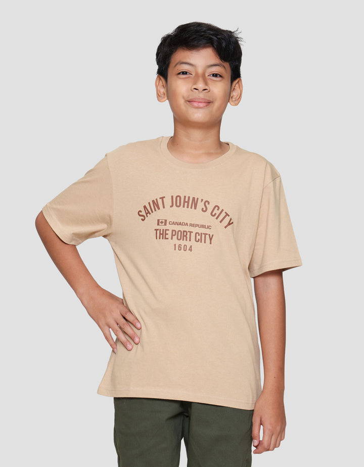 Nevada Solid Print Saint John Kaos Anak Laki-laki