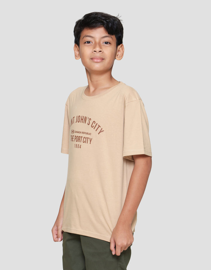 Nevada Solid Print Saint John Kaos Anak Laki-laki