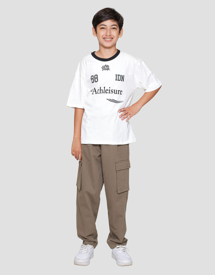 Nevada Athleisure Two Sided Print Kaos Oversize Anak Laki-laki