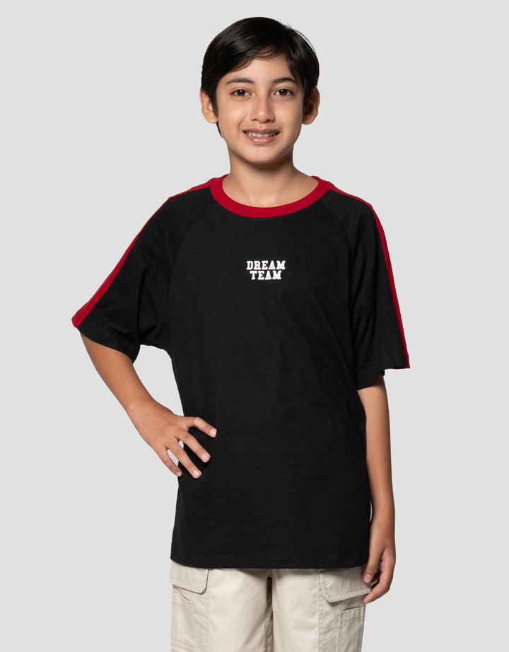 Nevada V Neck Dream Team Two Sided Print Kaos Oversize Anak Laki-laki