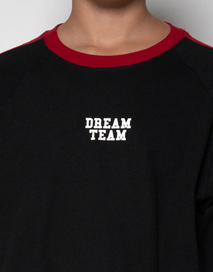 Nevada V Neck Dream Team Two Sided Print Kaos Oversize Anak Laki-laki