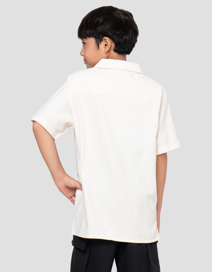 Nevada Casual Texture Pocket Kemeja Anak Laki-laki