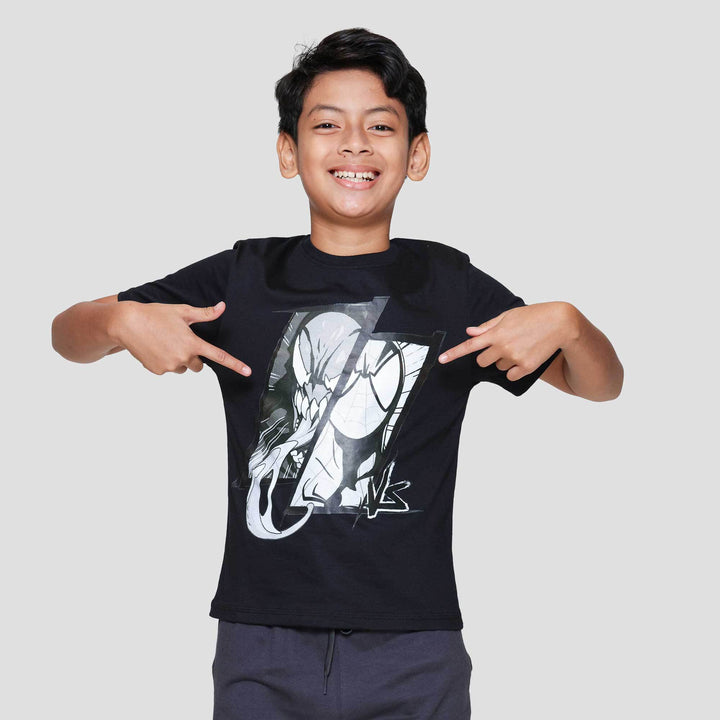 Marvel Venom Face Hr Kaos Anak Laki-laki