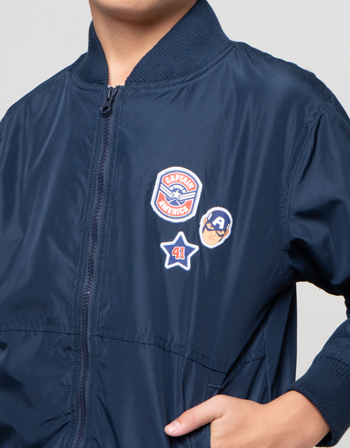 Marvel Parasut Capt America Jaket Anak Laki-laki