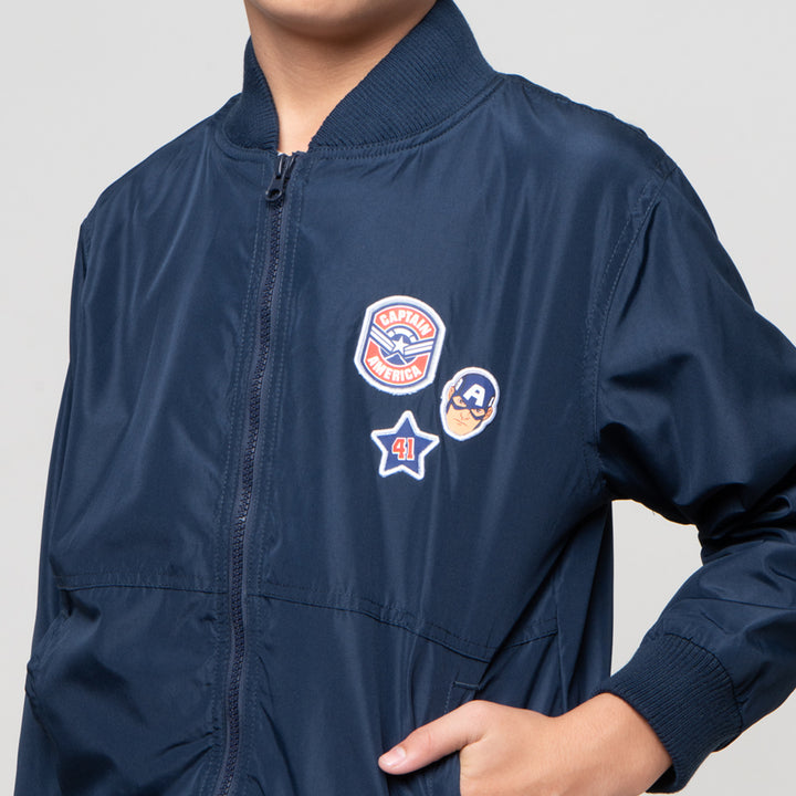 Marvel Parasut Capt America Jaket Anak Laki-laki