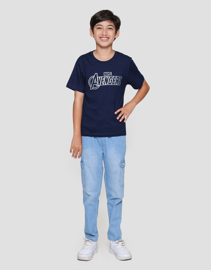 Marvel Avengers Logos Blkg Kaos Anak Laki-laki