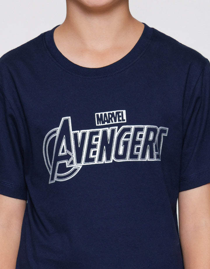 Marvel Avengers Logos Blkg Kaos Anak Laki-laki