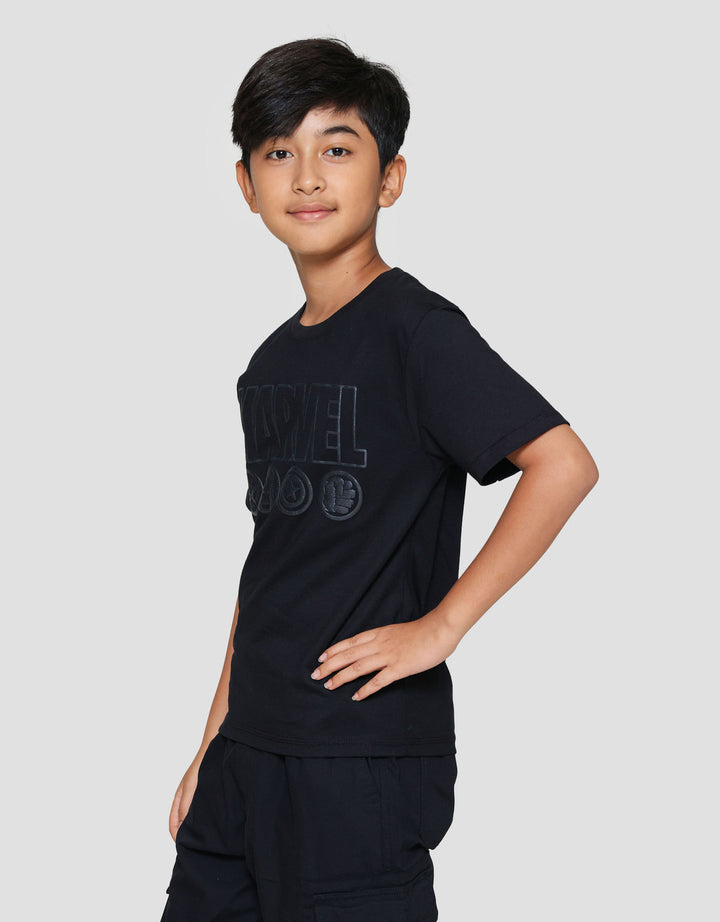 Marvel Logo Depan Anak Laki-laki Kaos Anak Laki-laki
