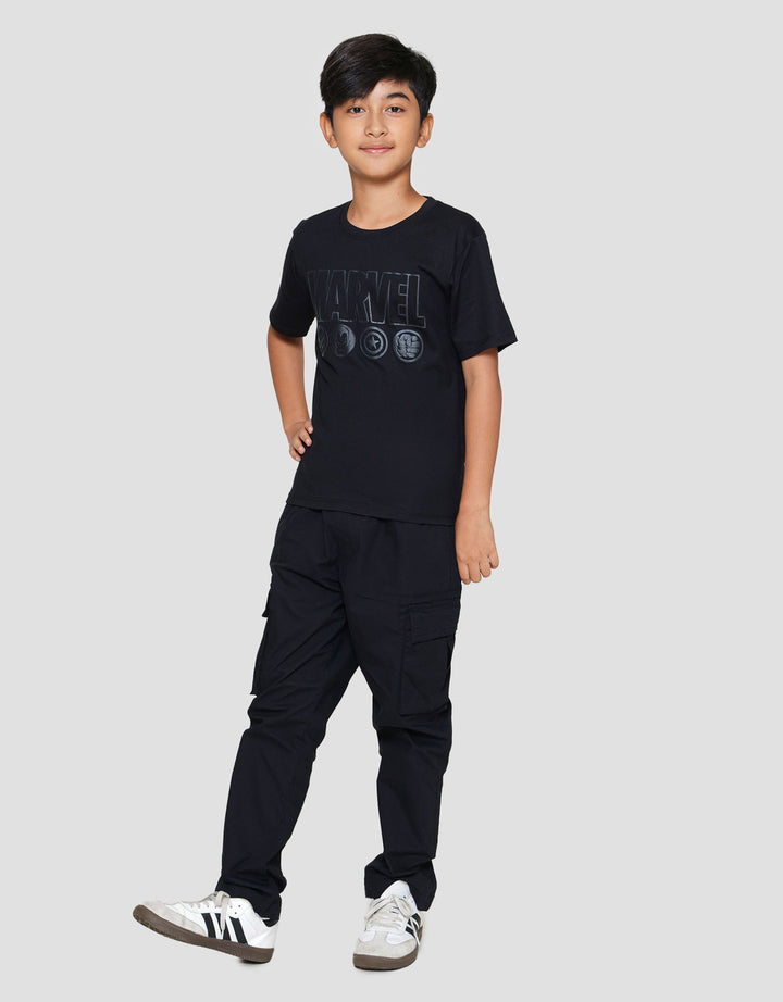Marvel Logo Depan Anak Laki-laki Kaos Anak Laki-laki