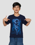 Marvel Heroes Print Kaos Lengan Pendek Anak Laki-laki