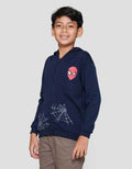 Marvel Spiderman Jaring Jaket Hoody Anak Laki-laki