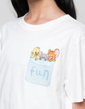Character Print Kantong Tom N Jerry Kaos Anak Perempuan