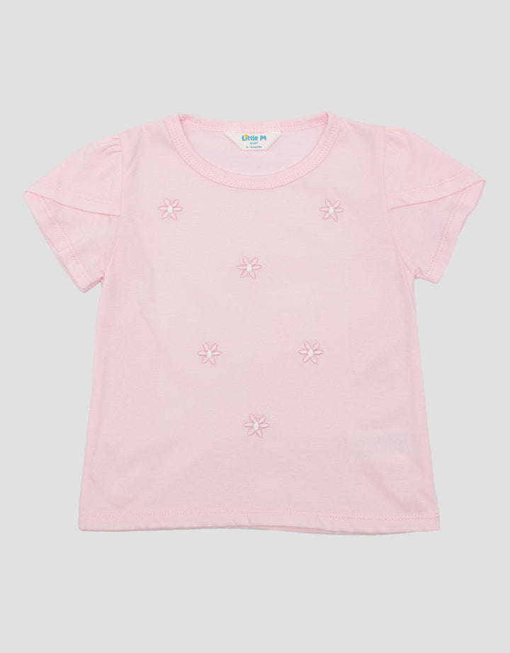 Little M Embro Flower Kaos Bayi