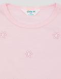 Little M Embro Flower Kaos Bayi