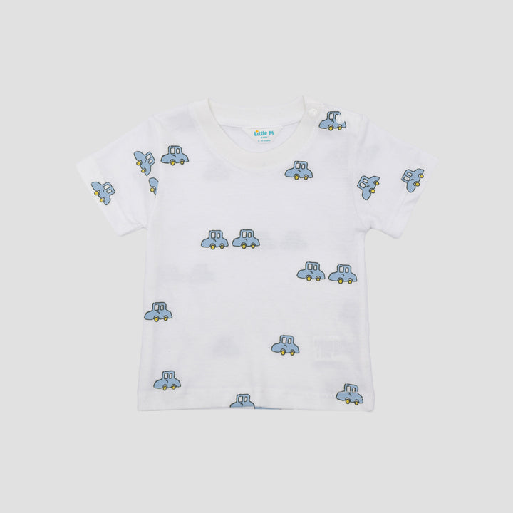 Little M Fullprint Mobil Kaos Bayi