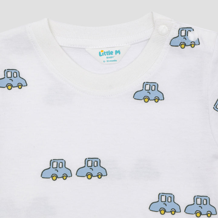 Little M Fullprint Mobil Kaos Bayi