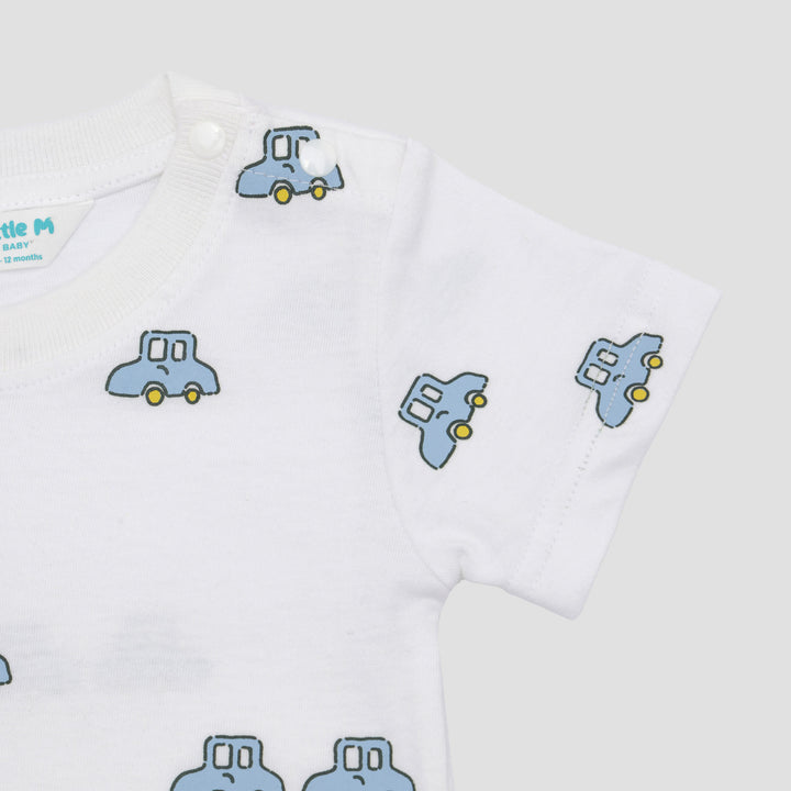 Little M Fullprint Mobil Kaos Bayi