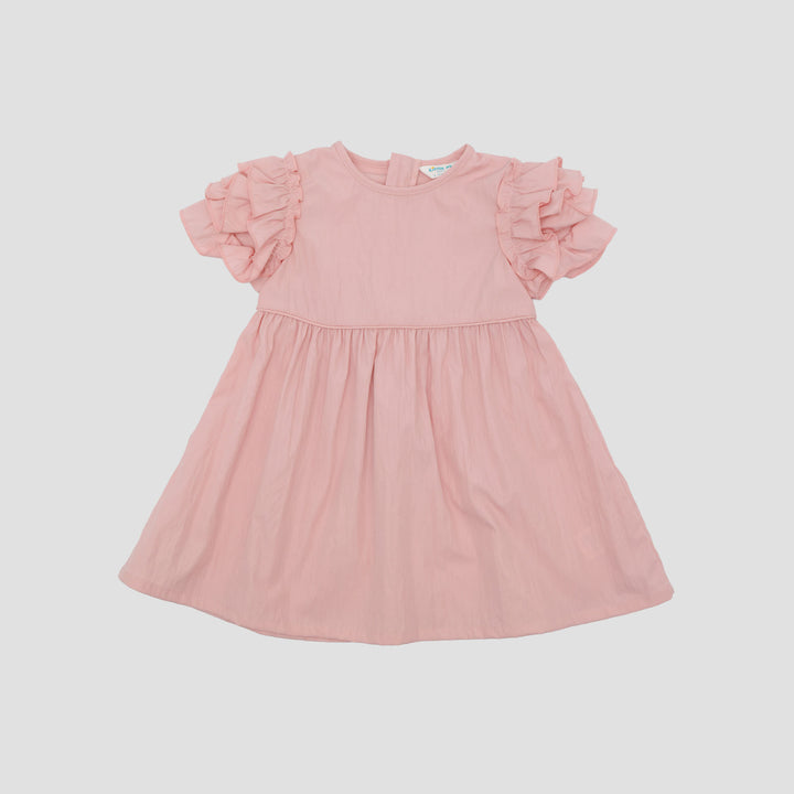 Little M Party Woven With Bunga Tangan Midi Dress Bayi