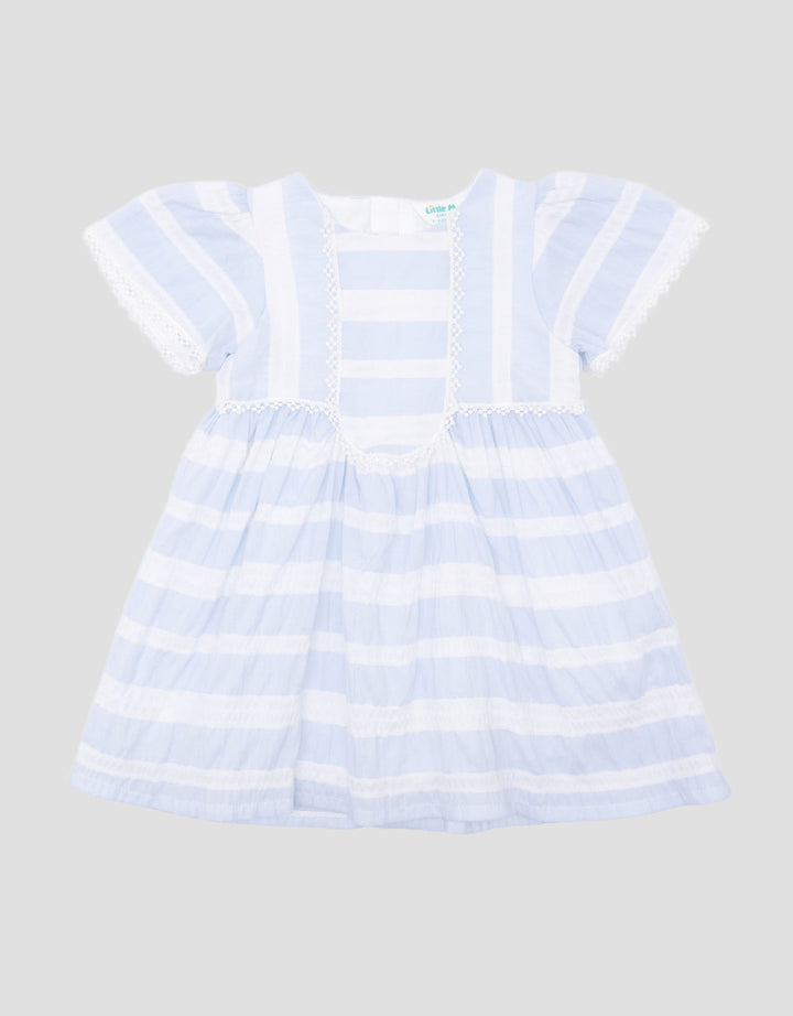 Little M Party Woven Salur Dress Bayi