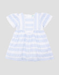 Little M Party Woven Salur Dress Bayi