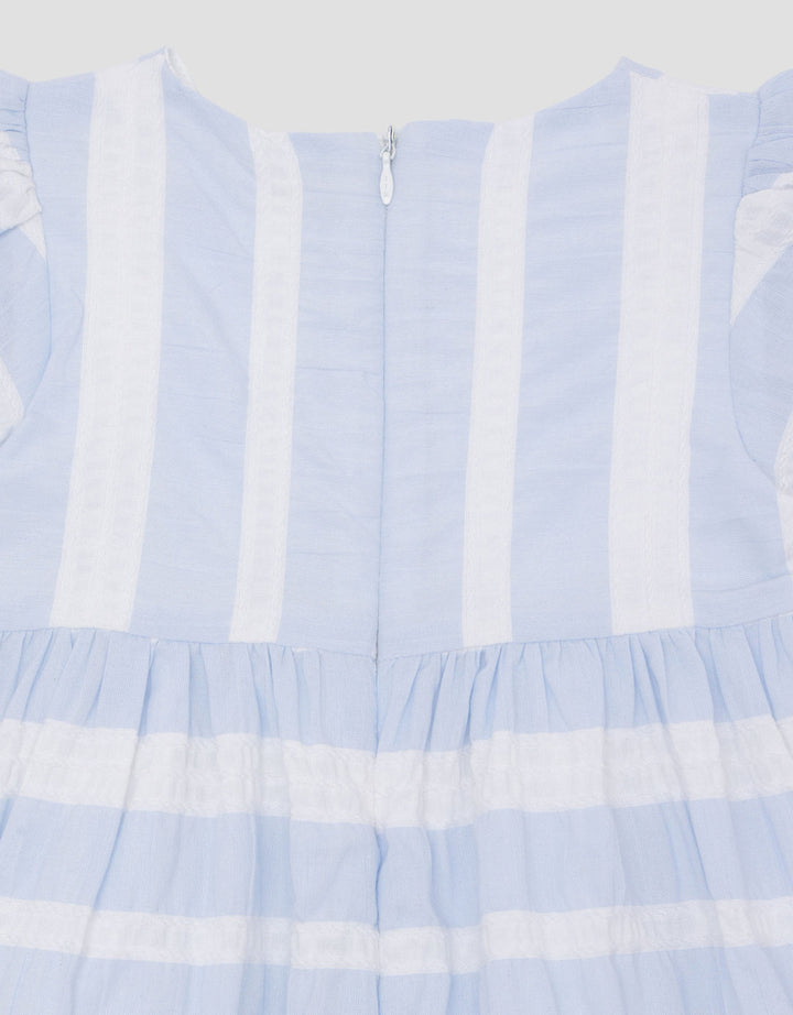 Little M Party Woven Salur Dress Bayi