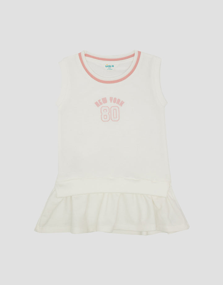 Little M Terry Sleeveless With Print Dress Bayi